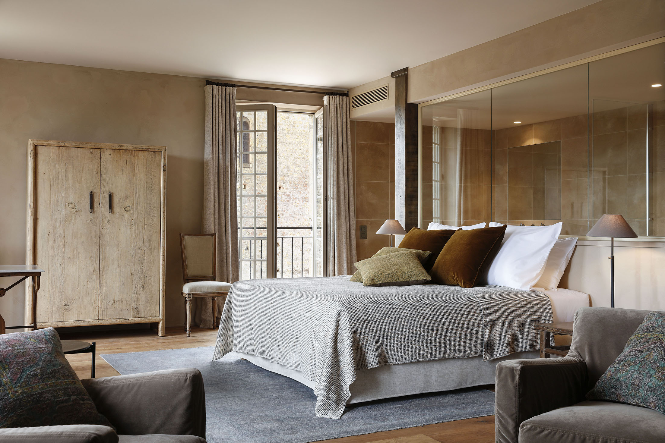 chambre-salle de bains-intérieur-aménagement-hotel